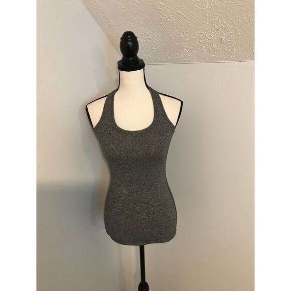 Lululemon Cool Racerback II Heathered Black (First Release) - Size 2 - Picture 1 of 7